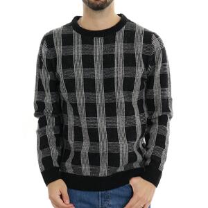 MAGLIA SUNE CHECK NERO